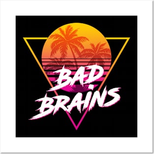 Bad Brains - Proud Name Retro 80s Sunset Aesthetic Design Posters and Art